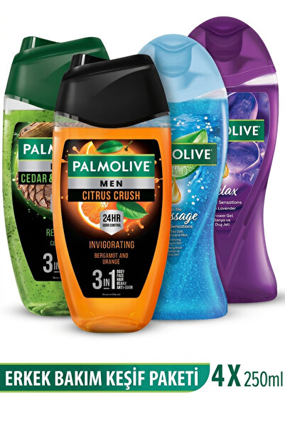 Palmolive 250 Ml 4'lü Duş Jeli Keşif Seti
