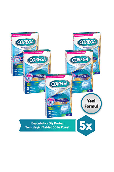 Corega Proguard & Retianer Diş Aparatı Temizleyici Tablet 150 Adet (30x5)