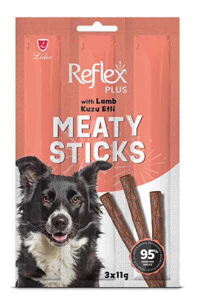 Reflex Plus Meaty Sticks Kuzulu Tahılsız Köpek Ödülü 3x11 Gr