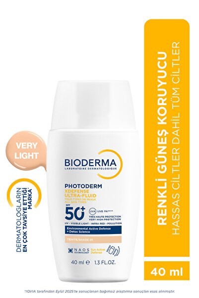 Bioderma Photoderm XDefense SPF50+ Tüm Ciltler UVA/UVB Yüksek Korumalı Renkli...