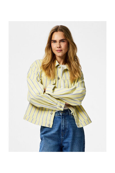 PIECES PCBILLO LS DENIM JACKET