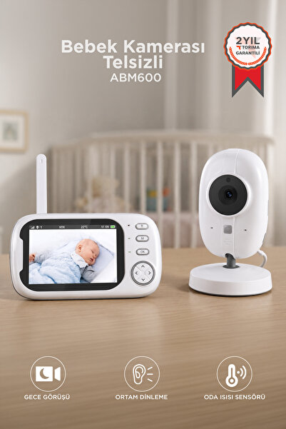 Torima Bebek Kamerası Telsiz Monitörlü Full Hd Smart Ip Güvenlik Kamerası ABM...