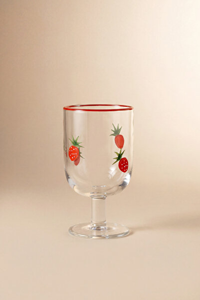 Karaca Strawberry Çilek Tasarımlı Kadeh 390 ml
