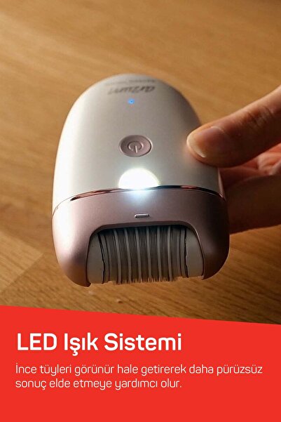 Arzum AR5175 Sateen Touch Şarjlı Epilasyon Seti, 48 Cımbızlı Başlık, 2 Farklı Hız Ayarı, Led Işık Sistemi