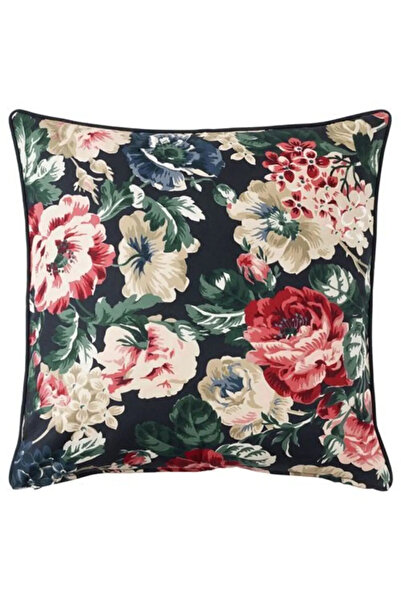 IKEA Cushion-throw Pillow Cover, Black-flower Patterned Meridyendukkan 50x50 ...