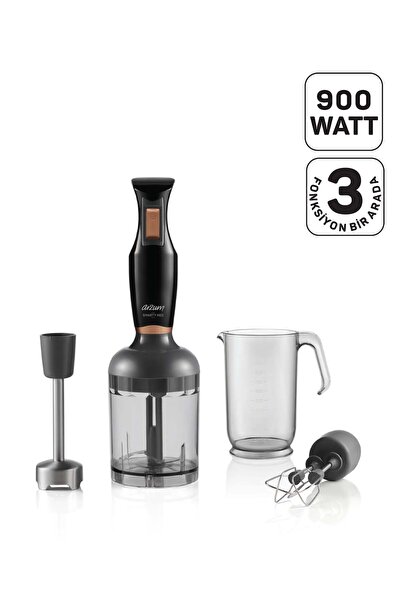 Arzum AR1108 Smarty Neo 900W El Blender Seti, Çırpıcı,Doğrayıcı Aparatlı, Pas...