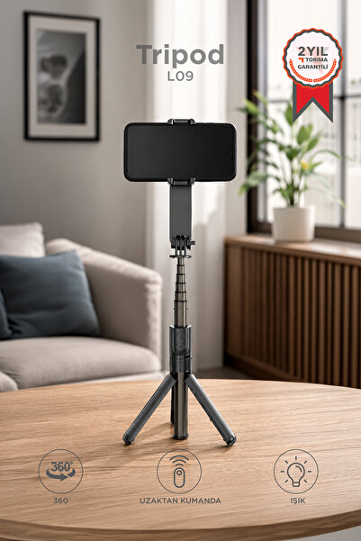 Torima Tripod Profesyonel Gimbal Çok Amaçlı Işıklı Video Çekimi Telefon Sabit...