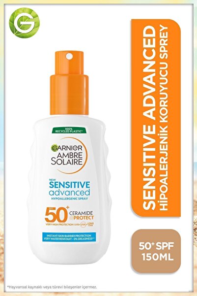 Garnier Ambre Solaire Sensitive Advanced Hipoalerjenik Güneş Koruyucu Sprey S...