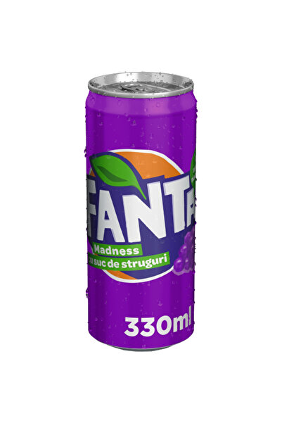 OEM Bautura carbogazoasa Fanta Madness cu aroma de struguri, 0.33L