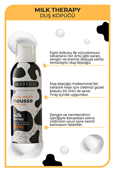 Morfose Milk Therapy Vücut Duş Köpüğü 200 ml