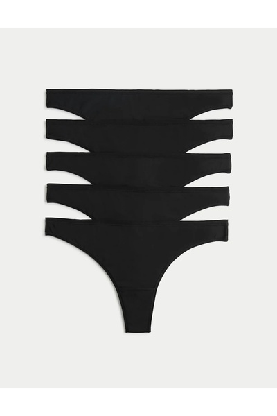 Marks & Spencer Set de 5 chiloți din microfibră cu talie înaltă