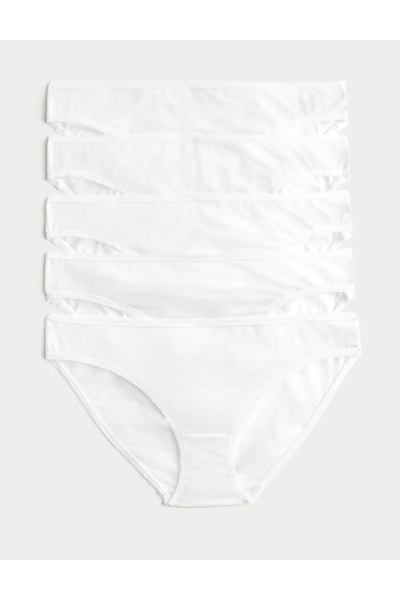 Marks & Spencer 5 darabos pamut lycra szett ®   Bikini alsók