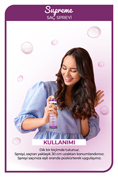 Morfose Supreme Saç Spreyi 250 ml - Kolajen, Bitkisel Keratin, Seramid