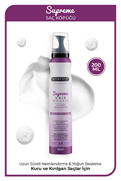 Morfose Supreme Saç Köpüğü 200 ml - Nemlendirme