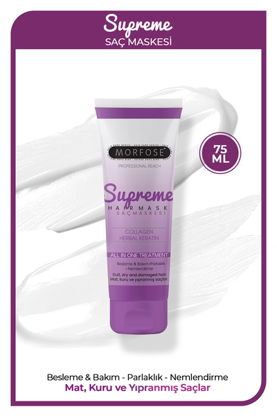 Morfose Supreme Saç Maskesi 75 ml - Nemlendirme, Besleme