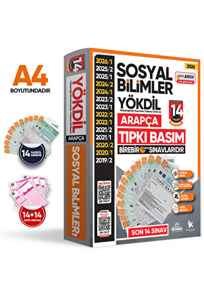 İnformal Yayınları 2026 YÖKDİL Arapça SOSYAL BİLİMLER ÖSYM Çıkmış Soru Tıpkı ...