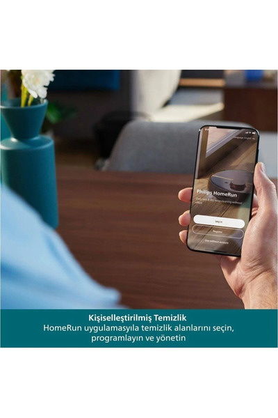 Philips 10000Pa Akıllı Robot Süpürge ve Mop Çizgi Lazer Navigasyon Dolanma Ön...