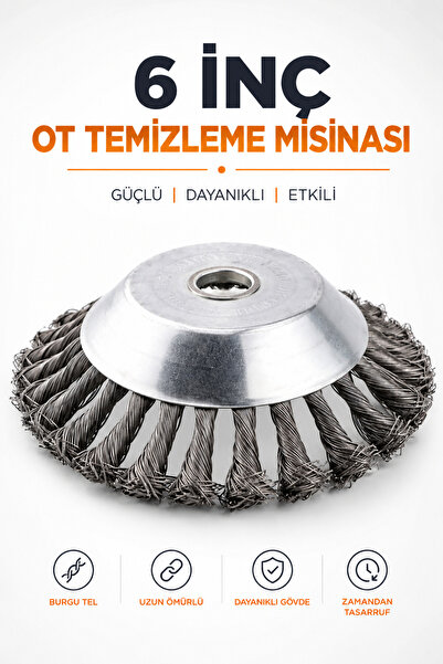 Badem10 Kaldırım Temizleme Aparatı Yol Taş Duvar Beton Çıkmış Ot Süpürme Meta...