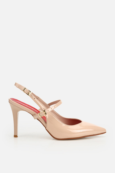 Yaya by Hotiç Pantofi eleganți de damă, din piele lăcuită, cu vârf ascuțit, c...
