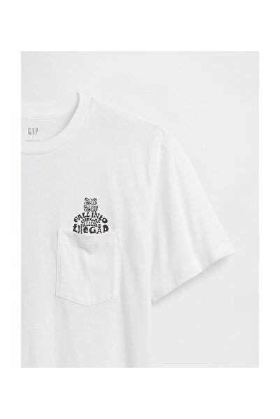 GAP V-JPN IE BRANNAN GRAPHI PKT T OPTIC WHITE V4 S