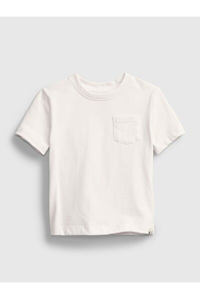 GAP Μπλουζάκι Νηπιακό Αγόρι 18-24Μ Λευκό V2 GLOBALcolor 100% Βιολογικό Βαμβάκι
