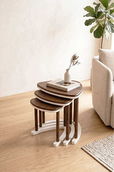 access wood DEMONTE DEKORATİF 3 LÜ YAN SEHPA