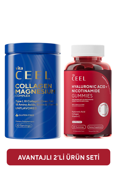 VitaCeel 2'li Cilt Vitamini Ve Collagen Tip 1, 3 İçeren Magnezyum Complex