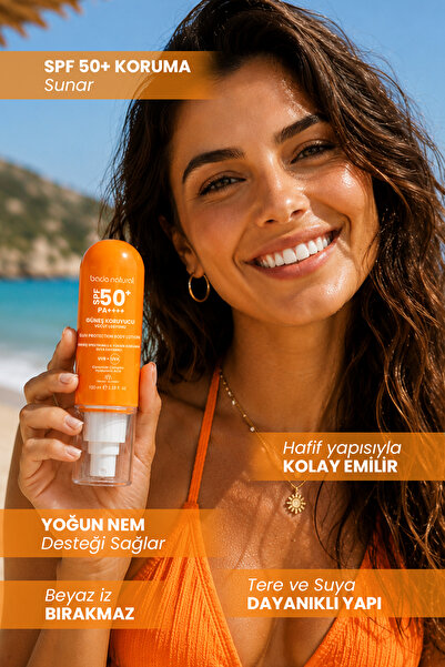 Bade Natural 50 SPF Güneş Koruyucu Vücut Losyonu 100 ml