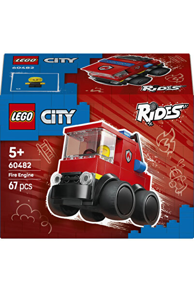 LEGO ® City Araçlar - İtfaiye Kamyonu 60482 – 5 Yaş Üzeri Çocuklar için Oyuncak Yapım Seti (67 Parça)