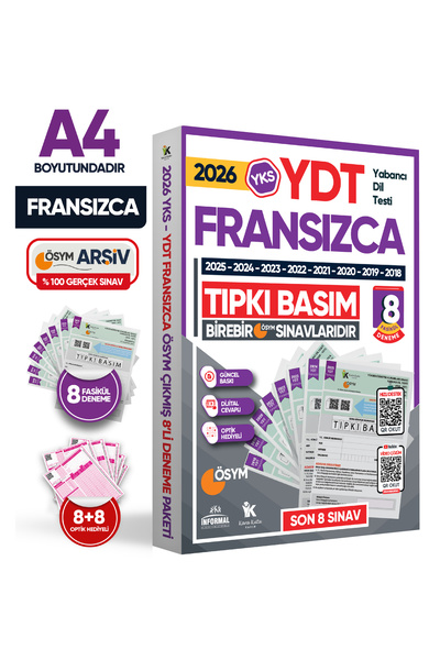 Karakutu Yayınları 2026 YKS YDT (Yabancı Dil Testi) FRANSIZCA ÖSYM Çıkmış Sor...