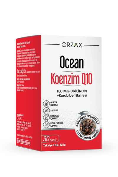 Ocean Orzax Koenzim Q10 100mg 30 Kapsül
