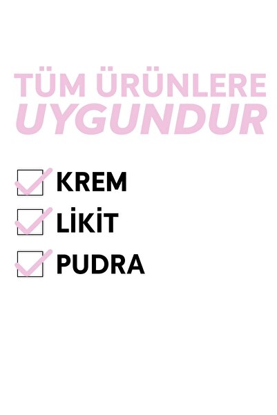Cream Co. Çift Taraflı Makyaj Fırçası | Dual-Ended Allık Kontür Fondöten Kapatıcı | Çok Amaçlı Makeup Brush