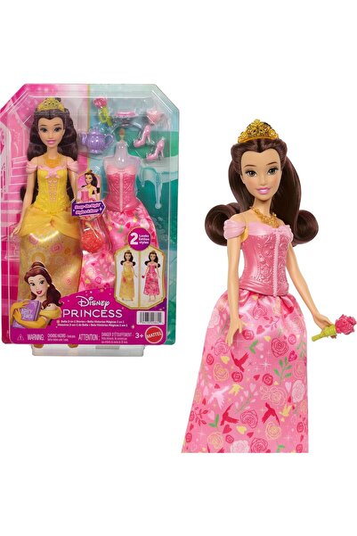 DİSNEY PRİNCESS Belle 2'si 1 Arada Hikayeler Bebek, Takılıp çıkarılabilen 2 b...