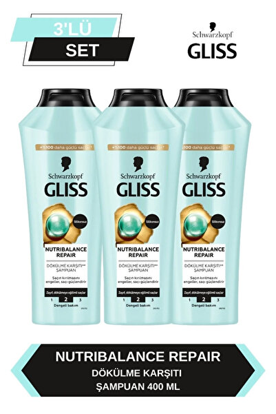 Gliss Full Hair Wonder Kafein & Peptit Saç Dökülme Karşıtı Şampuan 400 ml Dök...