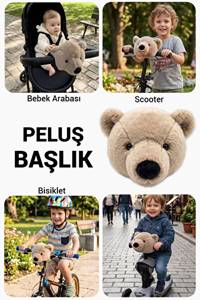 Wellgro Softyheads Çok Amaçlı Peluş Aksesuar - Scooter, Bisiklet, Bebek Araba...