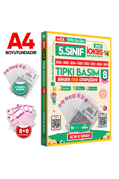Karakutu Yayınları 2027 5.Sınıf İOKBS-BURSLULUK Çıkmış Soru Tıpkı Basım 8li D...