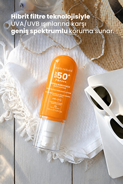 Bade Natural 50 SPF Güneş Koruyucu Vücut Losyonu 100 ml
