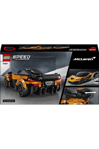 LEGO ® Speed Champions McLaren W1 Gerçek Süper Araba 77257 - 9+ Oyuncak Yapım Seti (287 Parça)
