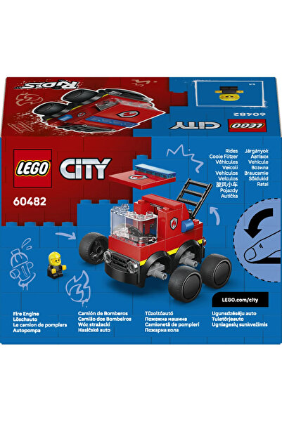 LEGO ® City Araçlar - İtfaiye Kamyonu 60482 – 5 Yaş Üzeri Çocuklar için Oyuncak Yapım Seti (67 Parça)