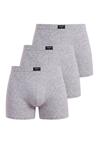 Arma Yıldız Boxeri gri pentru bărbați, pachet de 3, din bumbac și Lycra.