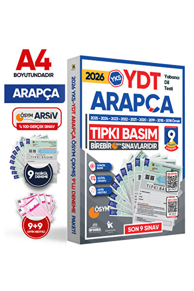 Karakutu Yayınları 2026 YKS YDT ARAPÇA ÖSYM Çıkmış Soru Tıpkı Basım Deneme Pa...