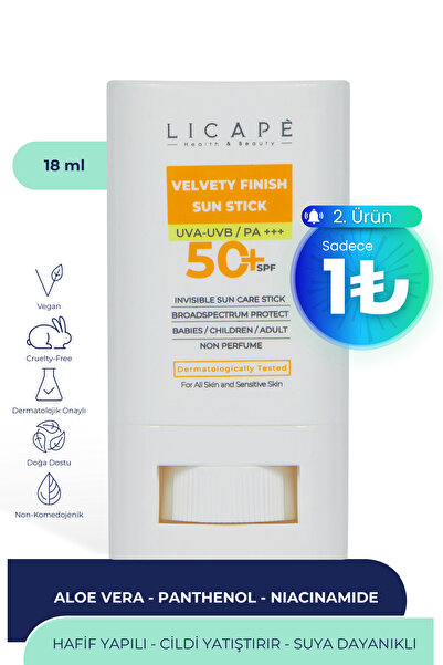 Yüksek Koruma Suya Dayanıklı Tüm Yaş Grubuna Uygun Stick 50 Faktör Güneş Kremi 18 ml