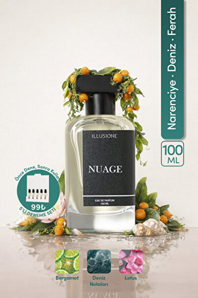 ILLUSIONE FRAGRANCE Nuage Edp Erkek Parfüm 100ml | Narenciye - Marin - Fresh ...