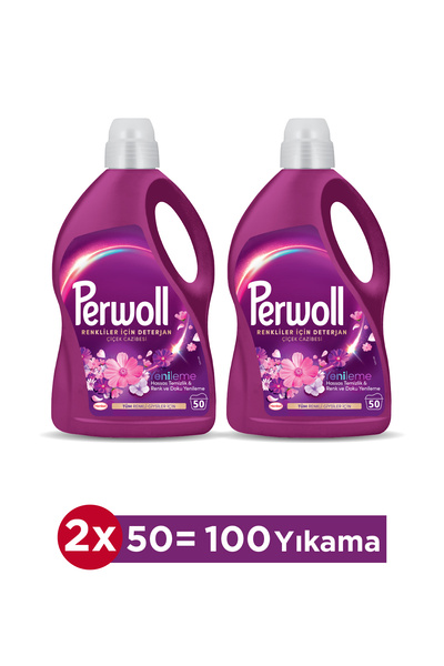 Perwoll Hassas Sıvı Çamaşır Deterjanı Çiçek Cazibesi Yenileme 2 X 2750 ml
