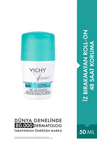 Vichy Traitement Terleme ve İz Karşıtı Roll On Deodorant 50ml