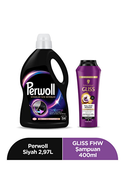 Perwoll Siyahlar Için Deterjan 2,97l Gliss Full Hair Wonder 400ml Saç Bakım V...