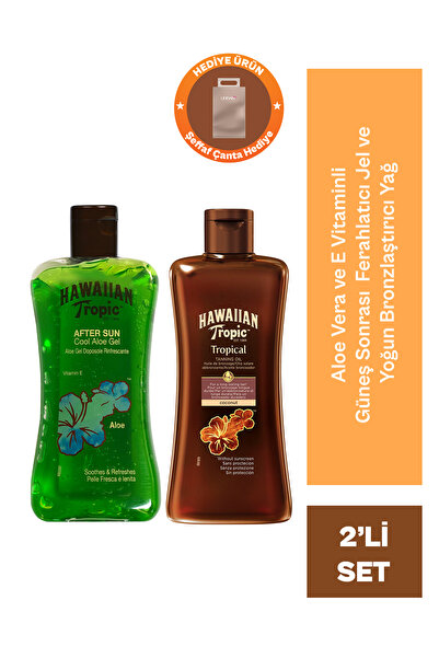 Hawaiian Tropic Yoğun Bronzlaştırıcı Yağ ve Aloe Vera E Vitamini Ve Tropik Bi...