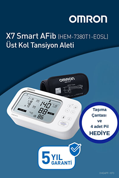 Omron X7 Smart AFib Üst Koldan Ölçer Dijital Tansiyon Aleti