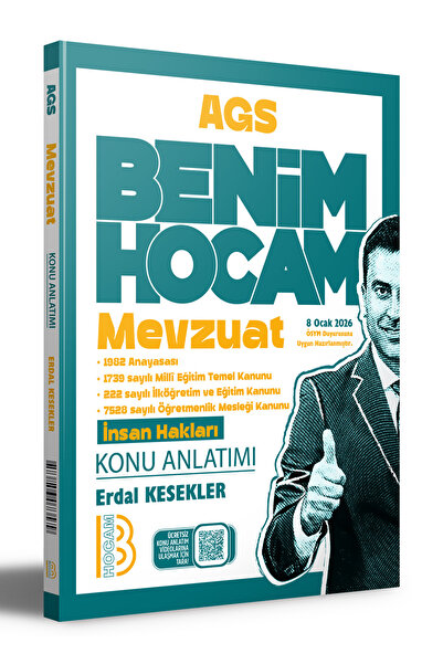 Benim Hocam Yayınları Benim Hocam 2026 AGS Mevzuat Konu Anlatımlı