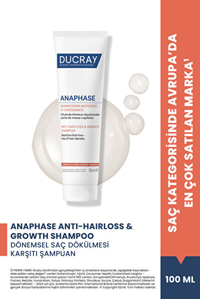 Ducray Anaphase Reactive Dönemsel Saç Dökülmesi ve Yoğunluk Kaybı Yaşayan Saç...
